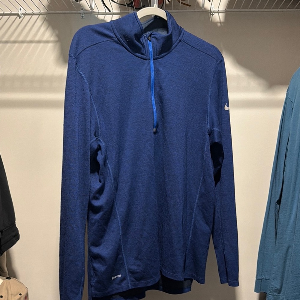Nike Men’s Navy Quarter-Zip Performance Pullover